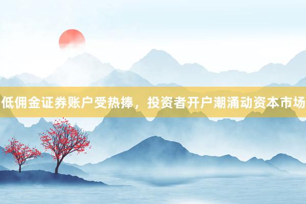 低佣金证券账户受热捧,投资者开户潮涌动资本市场