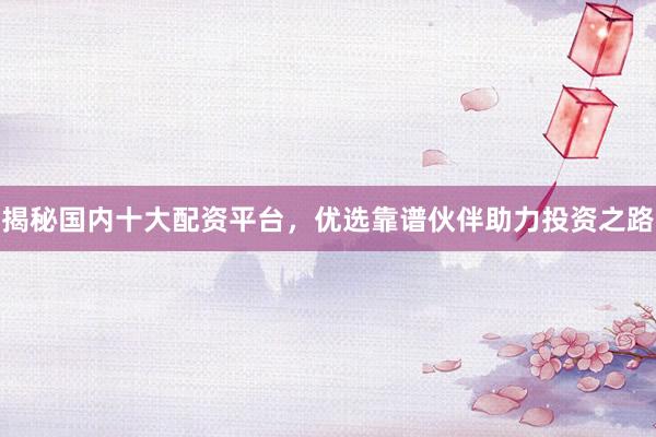 揭秘国内十大配资平台，优选靠谱伙伴助力投资之路