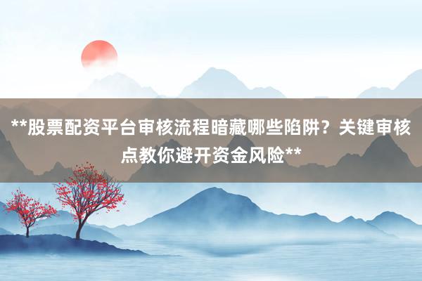 **股票配资平台审核流程暗藏哪些陷阱？关键审核点教你避开资金风险**