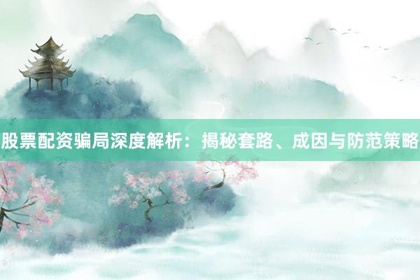 股票配资骗局深度解析：揭秘套路、成因与防范策略